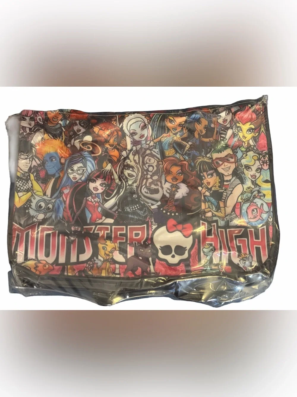 EWJHE Monsters High Backpack/Bookbag
Multi-Colored Character Collage, Unisex NWT - Picture 2 of 5
